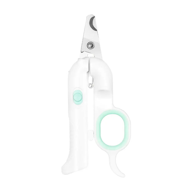 Dog nail clippers with a light clearance