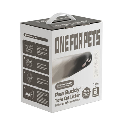 Pea Buddy® Pea-Based Tofu Cat Litter (Charcoal-Unscented)