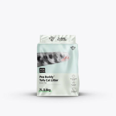Eco-Friendly Pea Buddy Tofu Cat Litter: Odor Control & Easy Maintenance One for Pets