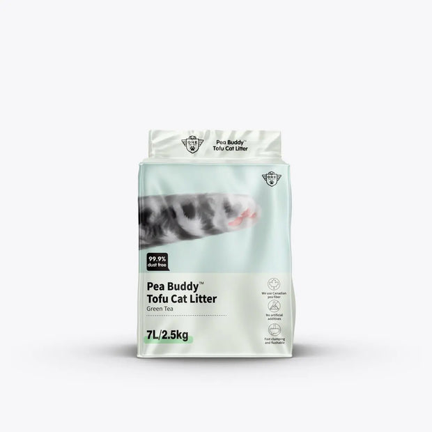 Eco-Friendly Pea Buddy Tofu Cat Litter: Odor Control & Easy Maintenance One for Pets