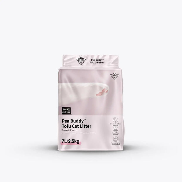 Eco-Friendly Pea Buddy Tofu Cat Litter: Odor Control & Easy Maintenance One for Pets